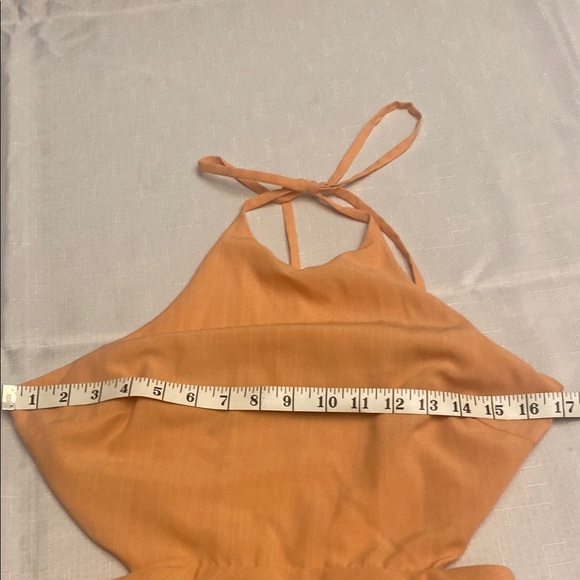 Emory Park Orange Halter Sundress Cocktail - Picture 5 of 8